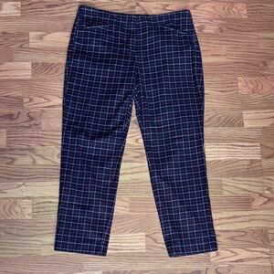 J.Jill Black Plaid Ankle Pants